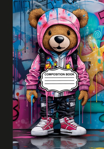 Hip-Hop Teddy 01 - Composition Notebook